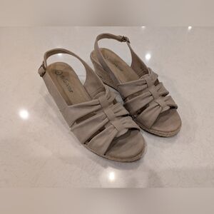 Bella Vita Espadrille Women's Tan Sandals, Size 10 Wide